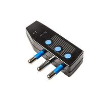Poly Pool PP0414.1X Prise italienne grande 16 A avec fiches orientables sortie câble 90° Noir