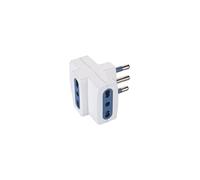 Poly Pool PP0452 adaptateur prise d'alimentation Type L (IT) Universel Bleu, Blanc