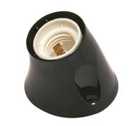 POLY POOL - PP0485.2X Douille Murale E27 - Douille Base Inclinée - Douille E27 avec Bornes à Ressort et Contacts en Laiton - Douille en Plastique Made in Italy