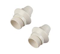 Poly Pool PP0491Q 2 Douille E14 2 Embouts, Blanc