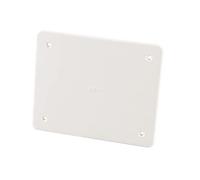 Poly Pool PP0586.1 Couvercle pour boîte de dérivation à encastrer avec vis de Fixation, Blanc, LARGHEZZA 11,9 CM