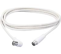 Poly Pool PP0619XAM 1.5m coaxial cable to connect TV to white antenna with axial Tv antenna plug, male plug