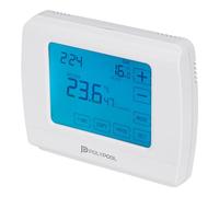 POLY POOL - PP1467 Chrono-Térmostat numérique Touch Été/Hiver - Thermostat de l'environnement intérieur avec Programmation journalière/hebdomadaire - Thermostat avec 6 plages
