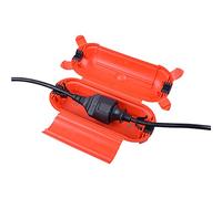 Poly Pool PP2600 Poly POOL-PP2600 Protection de la jonction fiche étanche pour l'extérieur Couvercle de Prise avec Dispositif de Verrouillage et œillets de Fixation-Boîte Rouge, Arancione