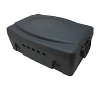 POLY POOL - PP2605 Boîtier Électrique Étanche d’Extérieur Noir - Boîtier pour Multiprise Électrique Bloc d’Alimentation Prises Programmateur