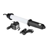 POLY POOL - PP3160 Torche de Travail LED avec 110lm de Lumière et Crochet Pivotant à 360° - Lampe Portable Pour le Travail en Atelier - Prise Allume-Cigarette pour Voiture - Lampe secours rechargeable