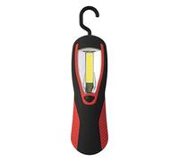 POLY POOL - PP3162 Torche de travail à LED avec Ultra Led COB 3W 200lm et crochet pivotant - Lampe portable idéale pour le travail en atelier avec clip magnétique pour la fixation - Lampe à batterie