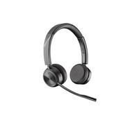 Poly Savi 7220 Office - Savi 7200 Series - micro-casque - sur-oreille - DECT - sans fil - noir