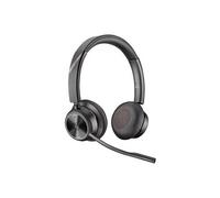 Poly Micro-casque stéréo Savi 7320 Office – Sans fil DECT, certifié pour Microsoft Teams – Noir