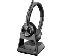 POLY Savi 7320 Office Casque Sans fil À la main Bureau/Centre d'appels Noir
