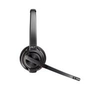 POLY Savi 8220 Office : Micro-casque DECT Stéréo, Bluetooth 4.2, Portée 180m, Suppression de bruit active, Autonomie 13h, SoundGuard DIGITAL