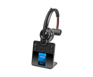 POLY Savi 8410 Office : Micro-casque DECT Monaural, Bluetooth 5.2, portée 180m, autonomie 13h, supra-aural, suppression bruit, compatible Windows/macOS