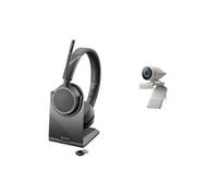 POLY Studio P5 Kit Vidéoconférence Personnelle Full HD, FOV 80°, Zoom 4x, USB Type-A, Microphone Unidirectionnel, PTZ, Noir/Gris, 37.7x62x34mm