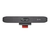 POLY Studio R30 USB Audio/Video Bar with Auto-Track 120-deg FOV 4K Camera Integrated Speaker and Microphone