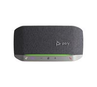 POLY Sync 20 USB-A MS Teams Argent - Haut-parleur PC Bluetooth 5.1, 3 micros, IP64, autonomie 20h, câble USB-A, 182x95x34mm, 360g, Windows/macOS
