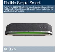 Poly Sync 40+ avec Dongle BT600 USB-A - Version Microsoft Teams