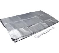 Poly Tarp Cover Thick Double Silver Waterproof Heat Insulating Sunproof Tear Proof Multipurpose Tarp 13.12ft Width 19.69ft Length
