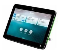 Poly TC10 Contrôleur tactile avec indicateur d'état LED et montage flexible pour la planification de salle intelligente et le contrôle de visioconférence en noir