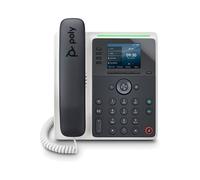 POLY Téléphone IP Edge E220 PoE, écran IPS 2.8" 320x240, 4 lignes, Gigabit Ethernet, Bluetooth 5.0, 2xRJ45, 1xRJ9, USB-C, Codecs voix multiples