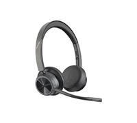 Poly Voyager 4300 UC Series 4320 - Micro-casque - sur-oreille - Bluetooth - sans fil - USB-A - isolation acoustique - certifié Zoom