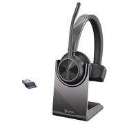 Poly Micro-casque mono Voyager 4310 UC – USB-A, certifié pour Microsoft Teams (socle de chargement)