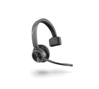 POLY Voyager 4310 UC Casque sans Fil Mono Bluetooth 5.2 USB-A Portée 50m Autonomie 47h Lecture/24h Communication, Suppression de Bruit, 122g