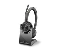 Poly Casque sans fil Voyager 4320 UC – Dongle USB‑A, socle de chargement