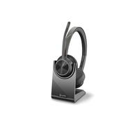 Poly Casque arceau Voyager 4320 UC – Sans‑fil Bluetooth USB‑C, Socle de chargement, Certifié Teams