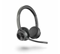 Poly Voyager 4300 UC Series 4320 - Micro-casque - sur-oreille - Bluetooth - sans fil - USB-A - isolation acoustique - certifié Zoom G