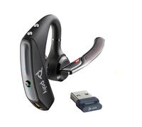 HP Micro-casque Voyager 5200 Bluetooth USB-A adaptateur noir Certifié pour Microsoft