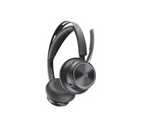 Poly Voyager Focus 2 Casque USB C certifié Microsoft Teams + adaptateur USB-C/A - Certification Microsoft Teams - Assistant Google