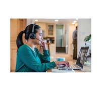 Poly Voyager Focus 2-M - Micro-casque - sur-oreille - Bluetooth - sans fil, filaire - Suppresseur de bruit actif - USB-C via un adaptateur Bluetooth