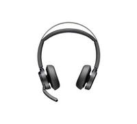 Poly Voyager Focus 2-M - Micro-casque - sur-oreille - Bluetooth - sans fil, filaire - Suppresseur de bruit actif - USB-A via adaptateur Bluetooth -