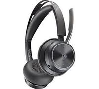 Poly Voyager Focus 2-M - Micro-casque - sur-oreille - Bluetooth - sans fil - Suppresseur de bruit actif - USB-C via un adaptateur Bluetooth - noir - Certifié pour Microsoft Teams Noir G