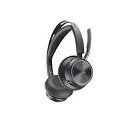 Poly Voyager Focus 2-M - Micro-casque - sur-oreille - Bluetooth - sans fil - Suppresseur de bruit actif - USB-C via un adaptateur Bluetooth - noir -