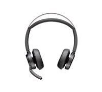 Poly Voyager Focus 2 USB-C-C Headset +USB-C/A Adapter Sans fil Arceau Bureau/Centre d'appels USB Type-C Bluetooth Noir