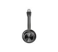 Poly Voyager Focus 2 - Micro-casque - sur-oreille - Bluetooth - sans fil, filaire - USB-A via adaptateur Bluetooth - noir - Certifié pour Microsoft
