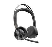 Poly – Casque sans fil Voyager Focus 2 – Stéréo, Bluetooth, dock de charge – Noir