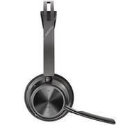 Poly Voyager Focus 2 UC - Micro-casque - sur-oreille - Bluetooth - sans fil, filaire - Suppresseur de bruit actif - USB-A - avec support de chargement - certifié Zoom G