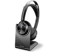 Poly Voyager Focus 2 UC - Micro-casque - sur-oreille - Bluetooth - sans fil, filaire - Suppresseur de bruit actif - USB-A via adaptateur Bluetooth - certifié Zoom G