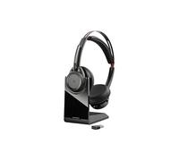 Poly Voyager Focus UC B825-M - Micro-casque - sur-oreille - Bluetooth - sans fil - Suppresseur de bruit actif