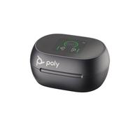 HP Poly Voyager Free 60+ - Écouteurs sans fil avec micro - intra-auriculaire - Bluetooth - Suppresseur de bruit actif - USB-C via un adaptateur Bluetooth, jack 3,5mm - noir de charbon - Certifié pour 