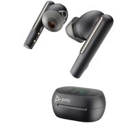 Poly Voyager Free 60+ - Écouteurs sans fil avec micro - intra-auriculaire - Bluetooth - Suppresseur de bruit actif - noir de charbon - Certifié pour Microsoft Teams