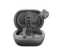 Poly Écouteurs noir charbon Voyager Free 60+ UC M + adaptateur USB-C BT700 + étui de charge avec écran tactile
