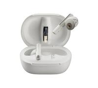 HP Poly Voyager Free 60+ UC - Écouteurs sans fil avec micro - intra-auriculaire - Bluetooth - Suppresseur de bruit actif - USB-A via adaptateur Bluetooth - blanc sable - certifié Zoom