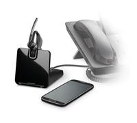 Poly Voyager Legend CS - Micro-casque - intra-auriculaire - montage sur l'oreille - Bluetooth - sans fil - noir - avec Plantronics APA-23 Electronic Hook Switch