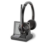 Poly W8220/A, UC Casque Sans fil Arceau Bureau/Centre d'appels Bluetooth Noir