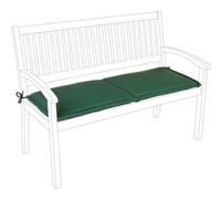 Poly180 Vert foncé Coussin de banc 2P