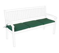 Poly180 Vert foncé Coussin de banc 3P