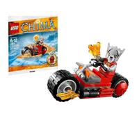 Polybag - LEGO - Worriz' Fire Bike (30265) - 31 pièces - Rouge - 1 figurine Worriz
